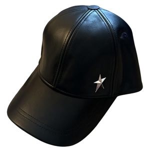 ✯ Mugler x H&M Genuine Leather Baseball Cap ✯